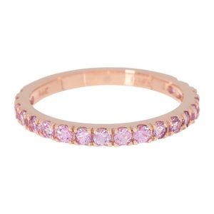 EFFY 14k Rose Gold Pave Pink Sapphire Band